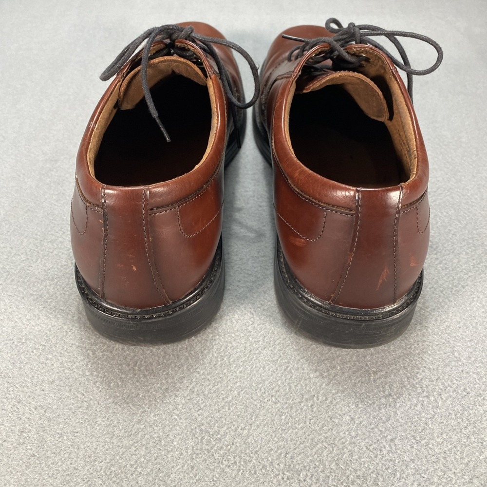 Nunn Bush Men's 10.5M Leather Dress Shoes Fenway Cognac Lace Up - Picture 7 of 8